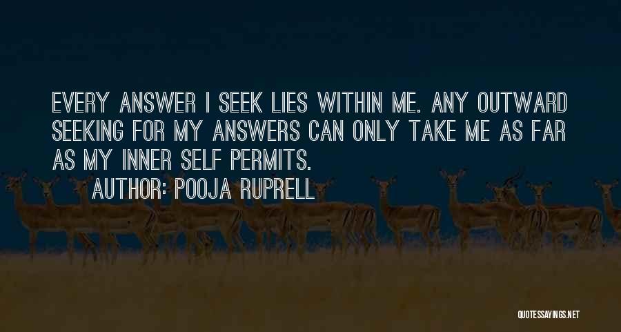 Seeking Answers Quotes By Pooja Ruprell