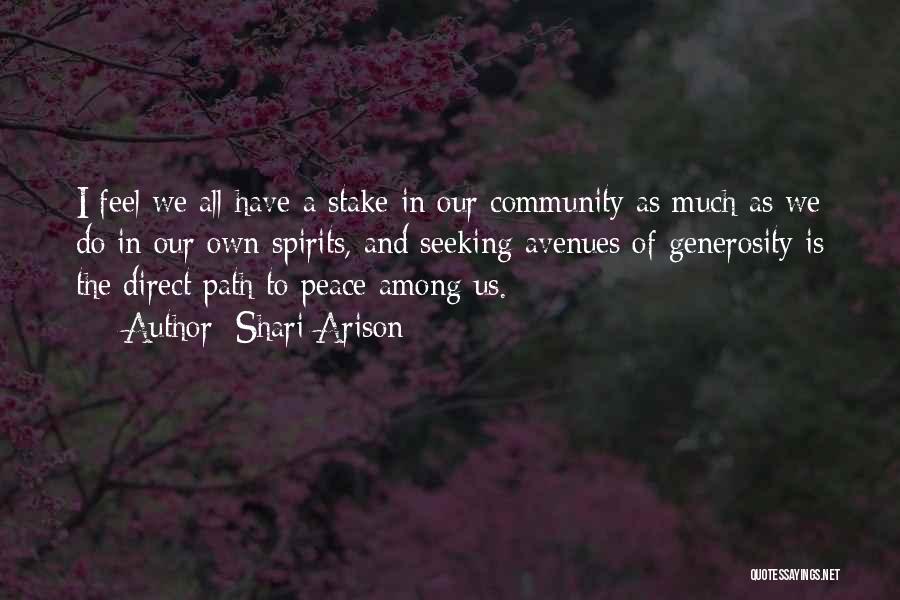 Seeking Peace Quotes By Shari Arison