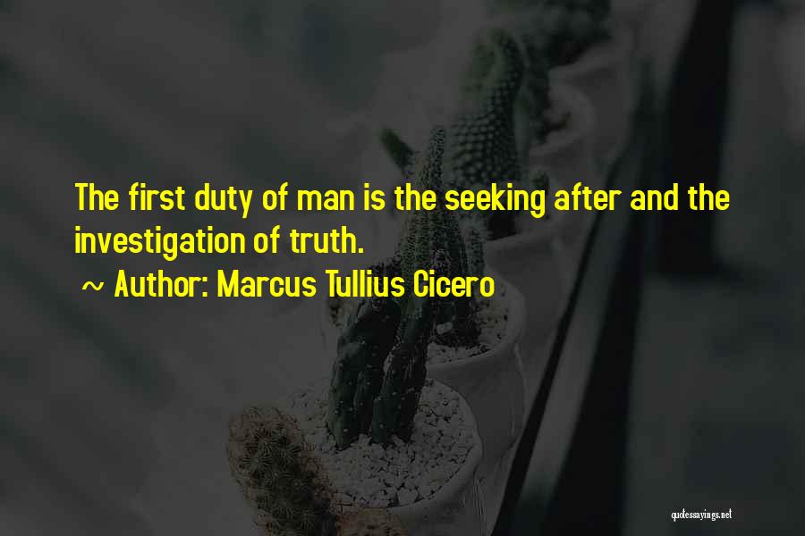 Seeking Truth Quotes By Marcus Tullius Cicero