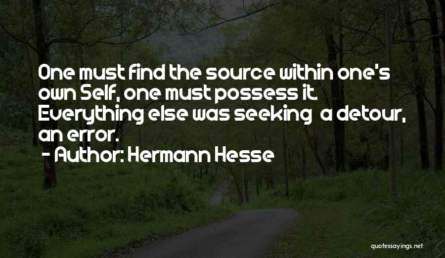 Seeking Wisdom Quotes By Hermann Hesse