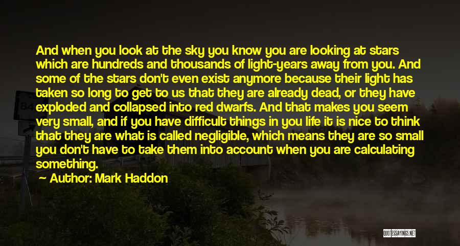 Seem So Small Quotes By Mark Haddon