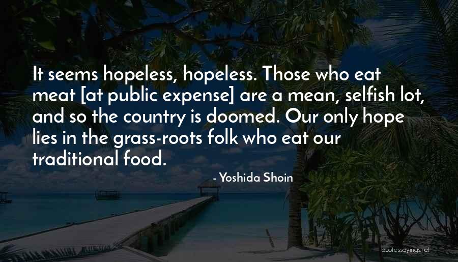 Seems Hopeless Quotes By Yoshida Shoin