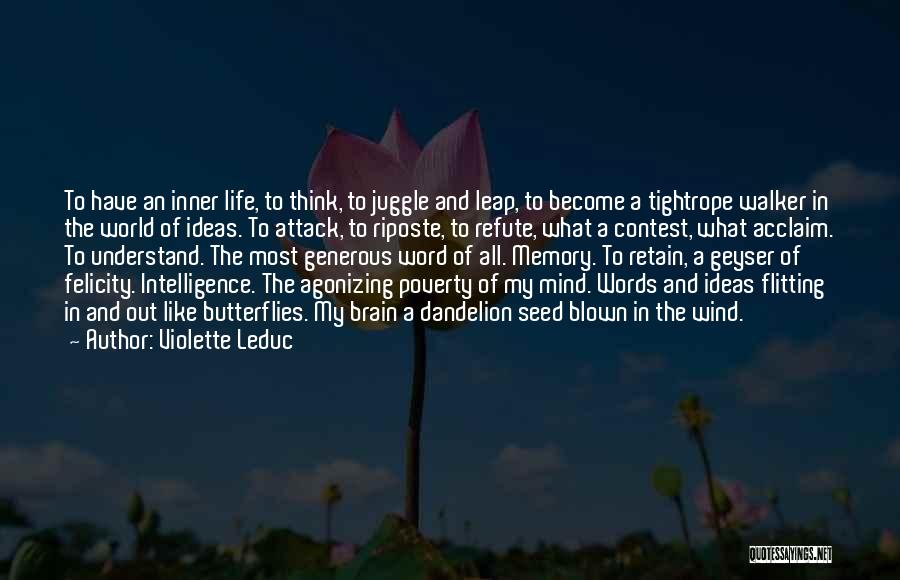 Seetal Apotheke Quotes By Violette Leduc