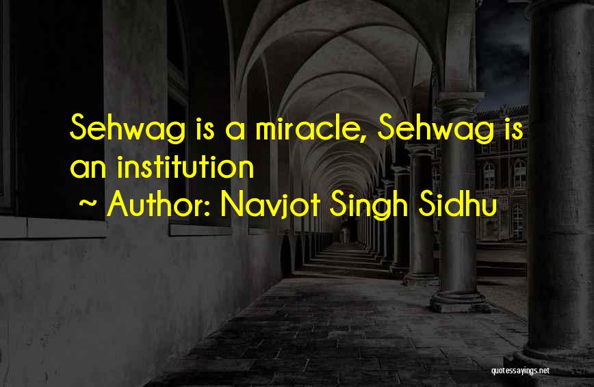 Sehwag Quotes By Navjot Singh Sidhu