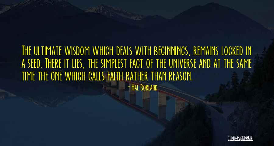 Seitan Bacon Quotes By Hal Borland Seitan Bacon Quotes By Hal Borland