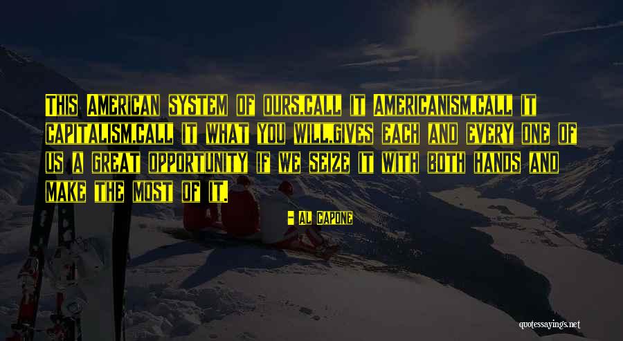 Seize Every Opportunity Quotes By Al Capone Seize Every Opportunity Quotes By Al Capone