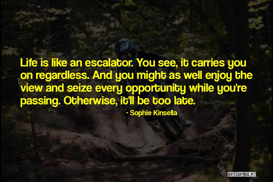 Seize Opportunity Quotes By Sophie Kinsella