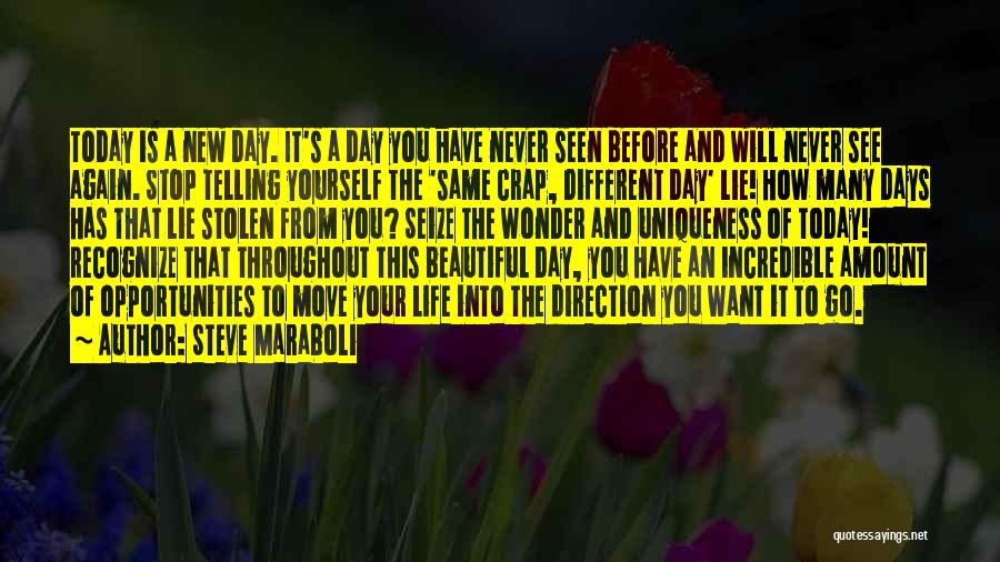 Seize The Day Motivational Quotes By Steve Maraboli