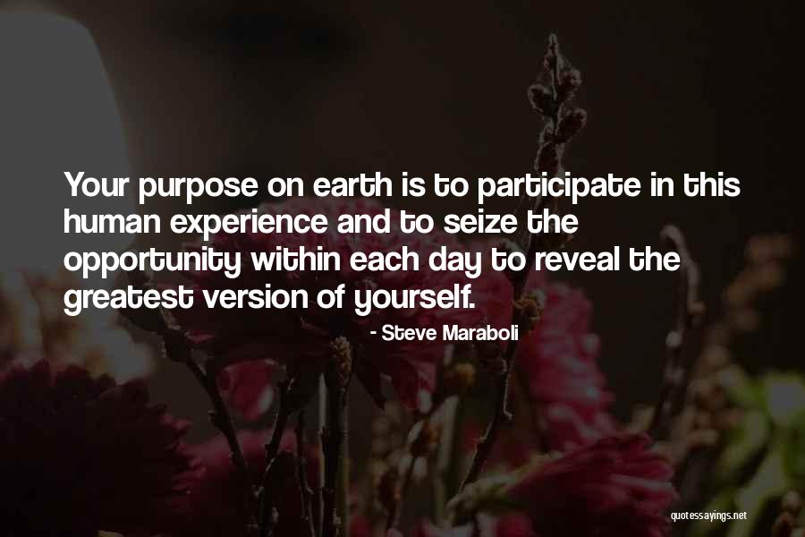 Seize The Day Quotes By Steve Maraboli