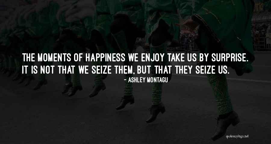 Seize The Moments Quotes By Ashley Montagu Seize The Moments Quotes By Ashley Montagu