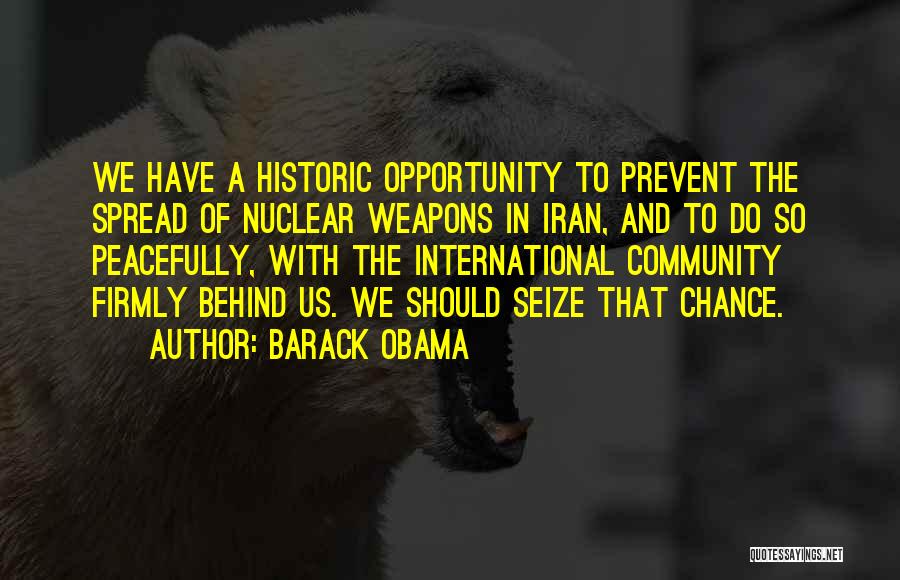 Seize The Opportunity Quotes By Barack Obama