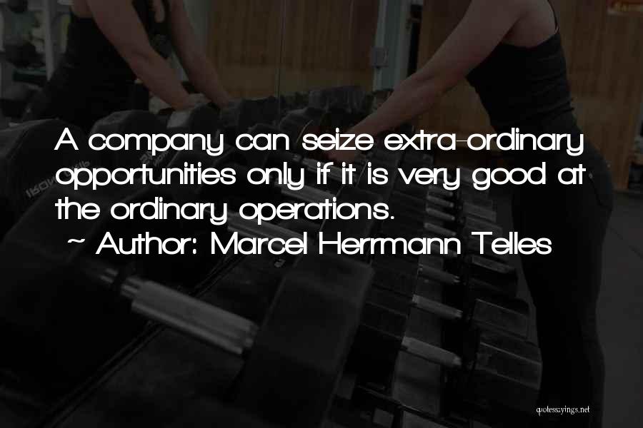 Seize Your Opportunities Quotes By Marcel Herrmann Telles