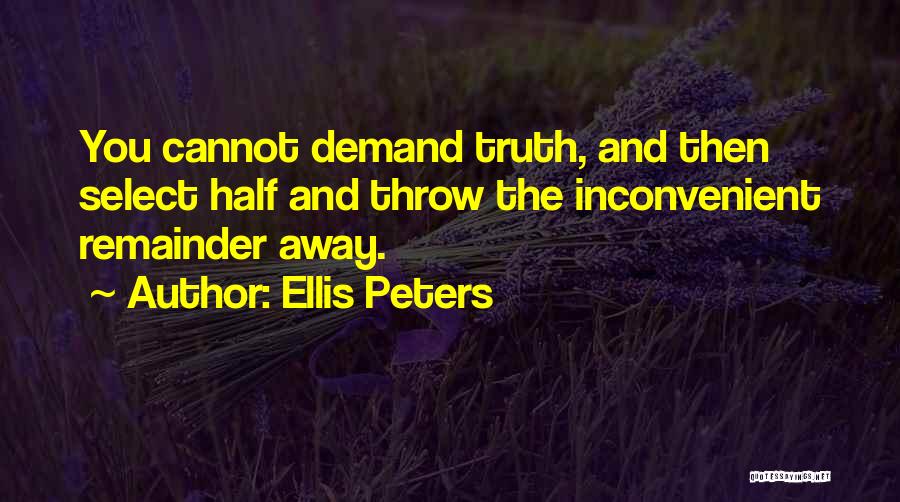 Select Quotes By Ellis Peters