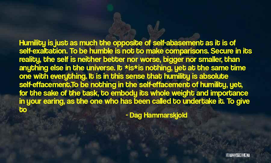 Self Abasement Quotes By Dag Hammarskjold Self Abasement Quotes By Dag Hammarskjold