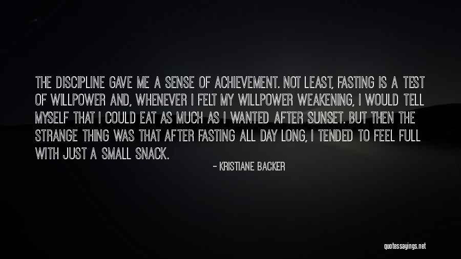 Self Achievement Quotes By Kristiane Backer Self Achievement Quotes By Kristiane Backer