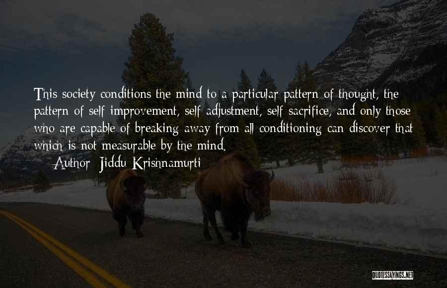 Self Adjustment Quotes By Jiddu Krishnamurti