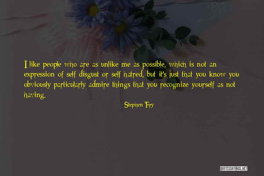 Self Admire Quotes By Stephen Fry