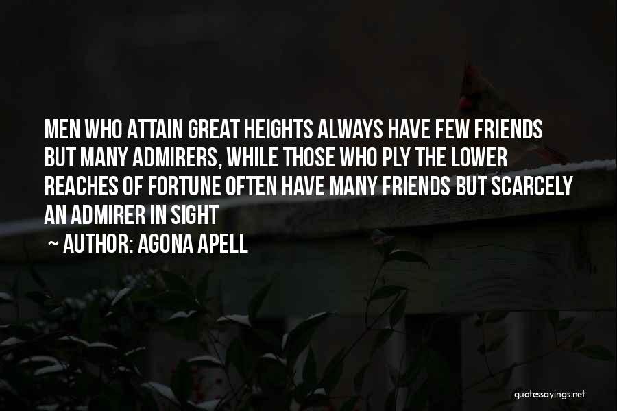 Self Admirer Quotes By Agona Apell