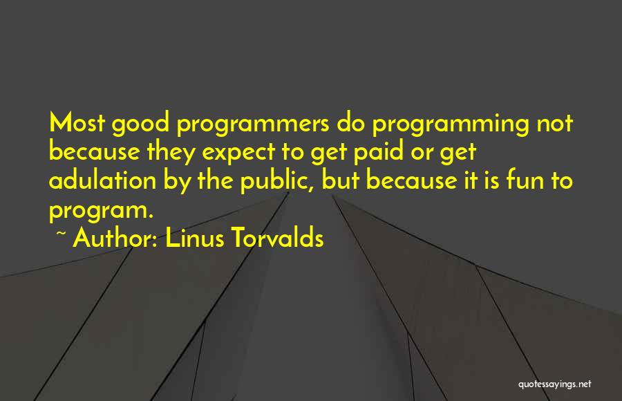 Self Adulation Quotes By Linus Torvalds