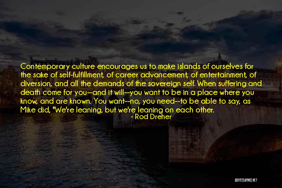 Self Advancement Quotes By Rod Dreher Self Advancement Quotes By Rod Dreher