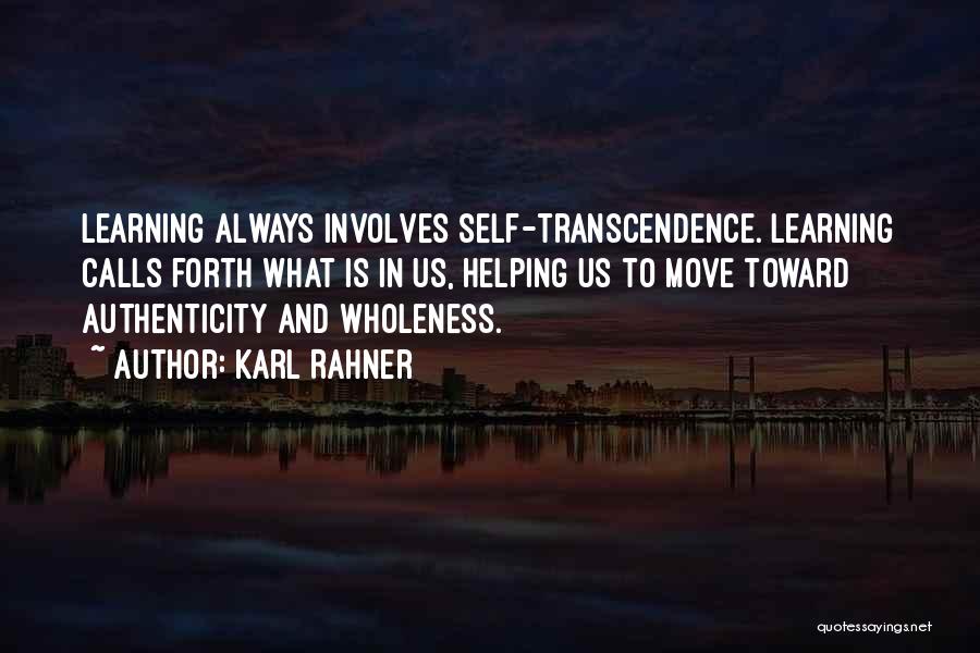 Self And Learning Quotes By Karl Rahner