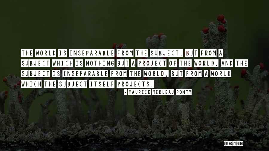 Self And Self Projection Quotes By Maurice Merleau Ponty Self And Self Projection Quotes By Maurice Merleau Ponty