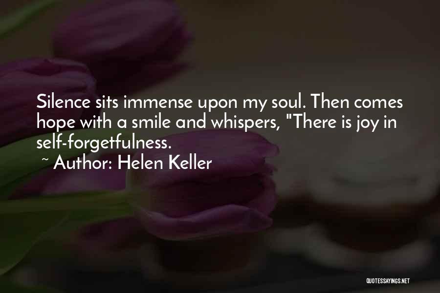 Self And Smile Quotes By Helen Keller