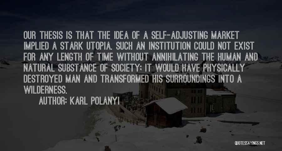 Self And Society Quotes By Karl Polanyi