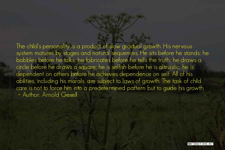 Self And Truth Quotes By Arnold Gesell