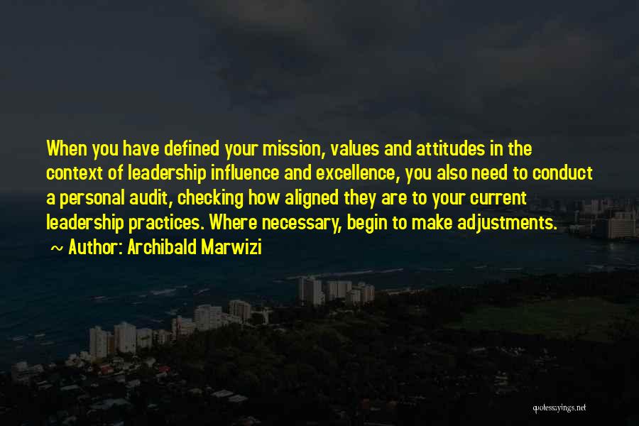 Self Audit Quotes By Archibald Marwizi
