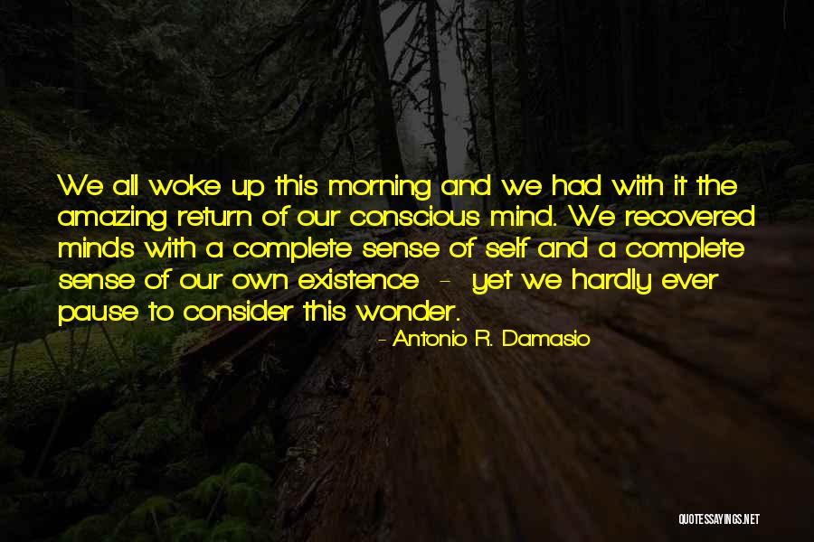 Self Awakening Quotes By Antonio R. Damasio Self Awakening Quotes By Antonio R. Damasio