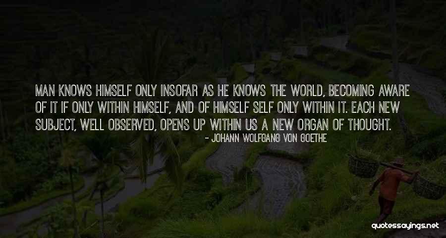 Self Aware Quotes By Johann Wolfgang Von Goethe Self Aware Quotes By Johann Wolfgang Von Goethe