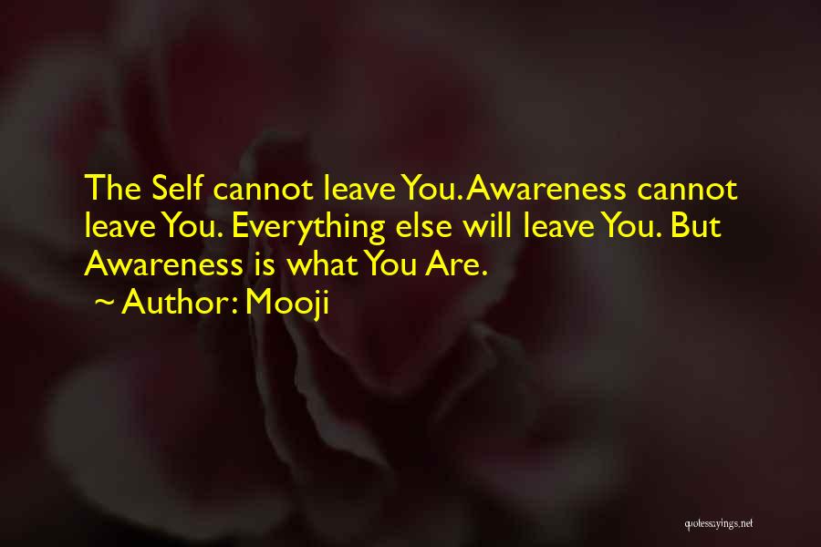 Self Awareness Quotes By Mooji