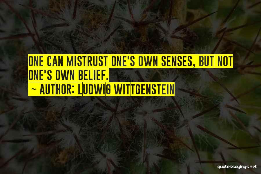 Self Belief Quotes By Ludwig Wittgenstein