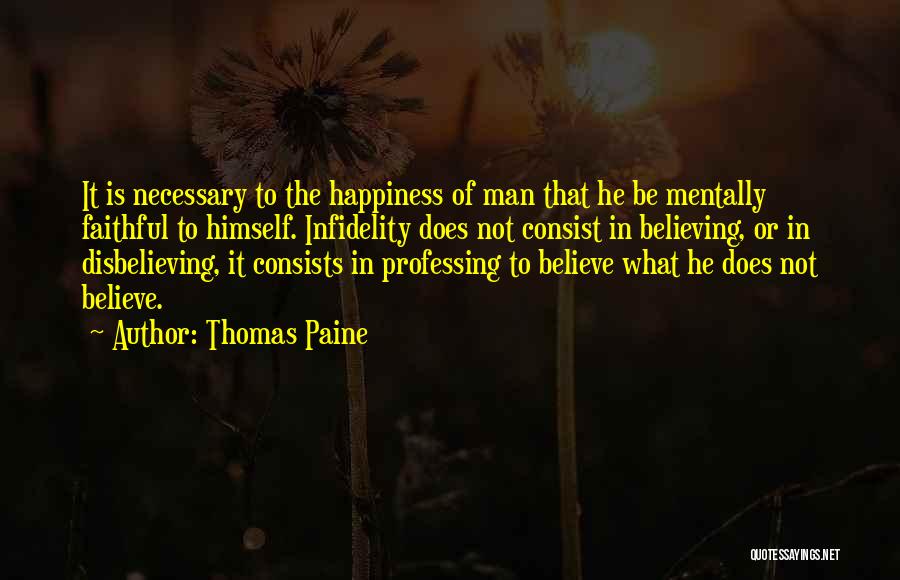 Self Belief Quotes By Thomas Paine