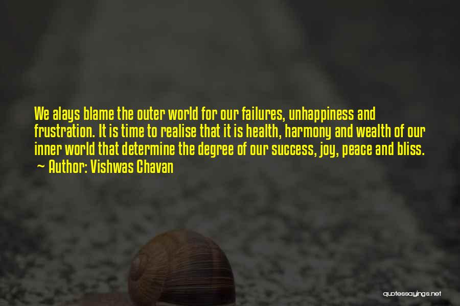 Self Blame Quotes By Vishwas Chavan