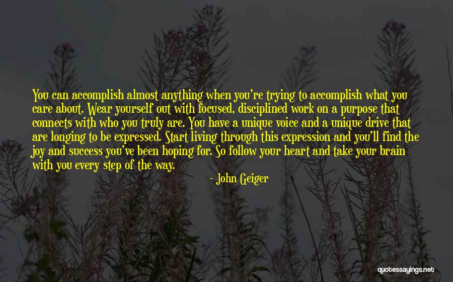 Self Care And Success Quotes By John Geiger Self Care And Success Quotes By John Geiger