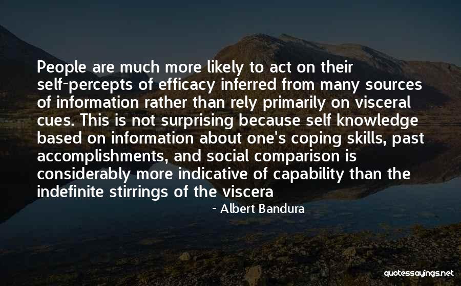 Self Comparison Quotes By Albert Bandura Self Comparison Quotes By Albert Bandura