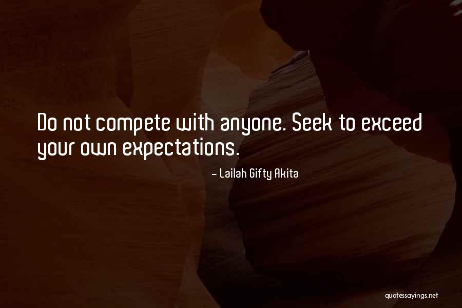Self Comparison Quotes By Lailah Gifty Akita