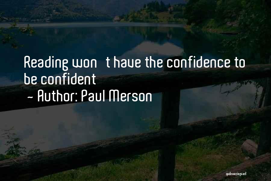 Self Confidence In Sports Quotes By Paul Merson