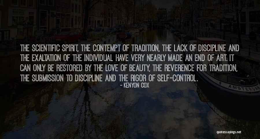 Self-contempt Quotes By Kenyon Cox Self-contempt Quotes By Kenyon Cox