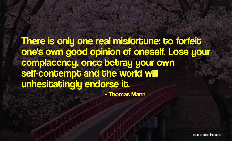Self-contempt Quotes By Thomas Mann Self-contempt Quotes By Thomas Mann