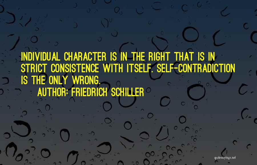 Self Contradiction Quotes By Friedrich Schiller
