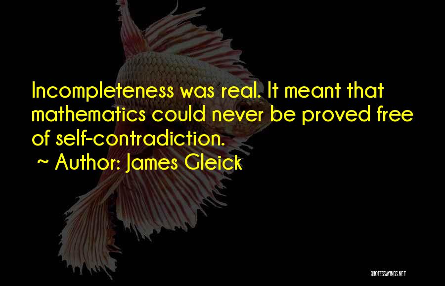 Self Contradiction Quotes By James Gleick