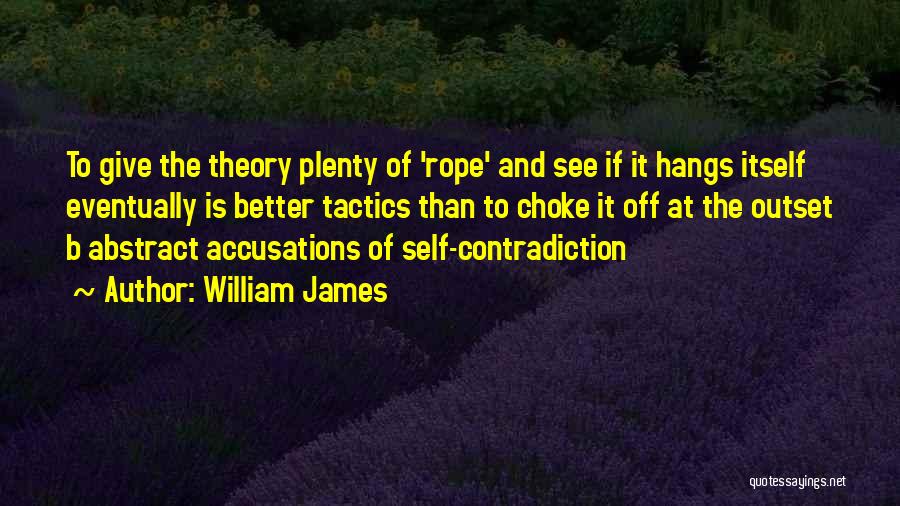 Self Contradiction Quotes By William James