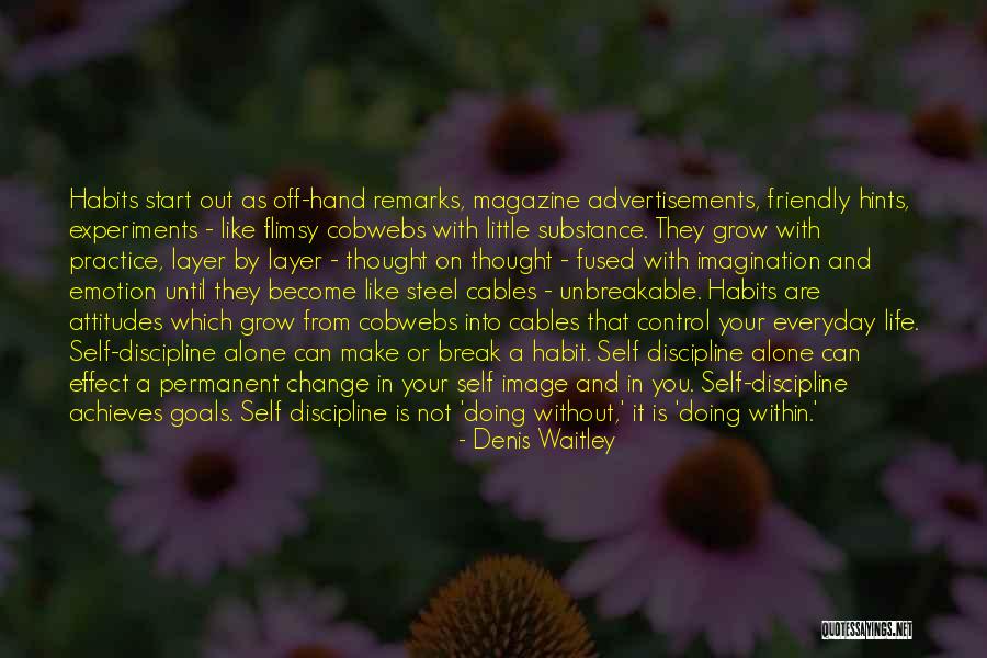 Self Control And Discipline Quotes By Denis Waitley