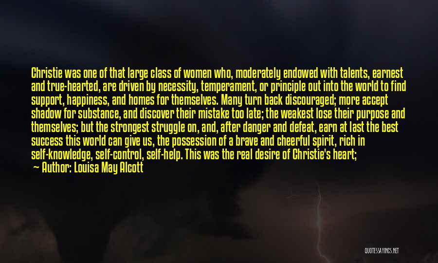 Self Control And Discipline Quotes By Louisa May Alcott