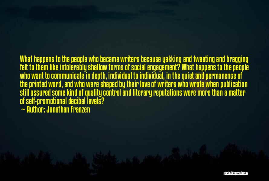 Self Control Quotes By Jonathan Franzen