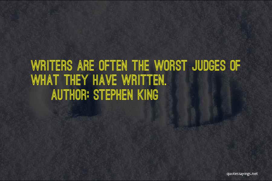 Self Critique Quotes By Stephen King