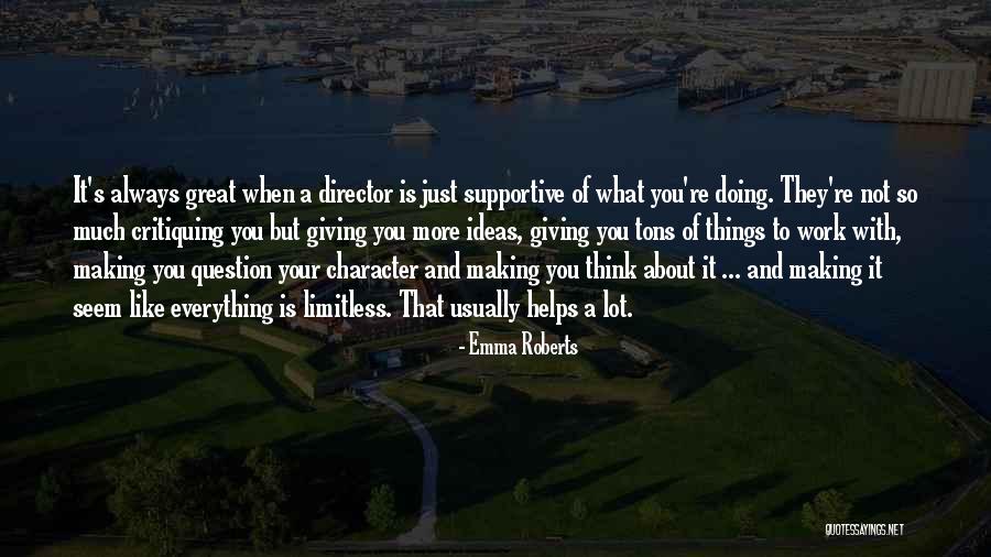 Self Critiquing Quotes By Emma Roberts Self Critiquing Quotes By Emma Roberts